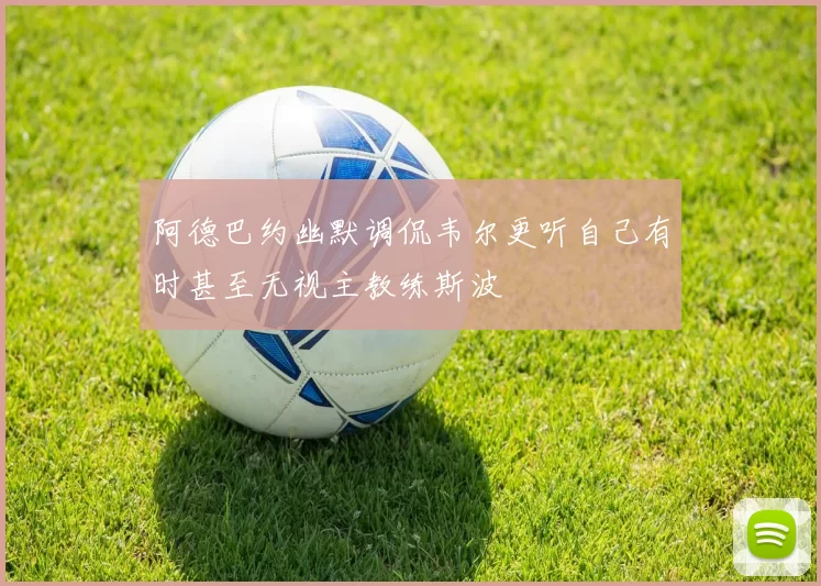 阿德巴约幽默调侃韦尔更听自己有时甚至无视主教练斯波