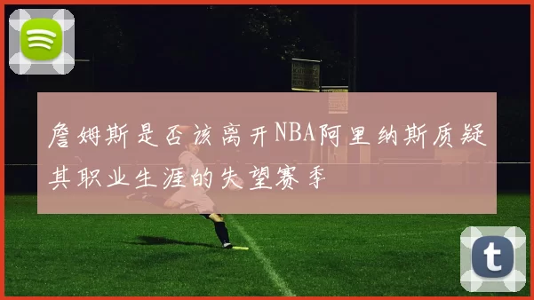 詹姆斯是否该离开NBA阿里纳斯质疑其职业生涯的失望赛季